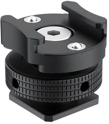 Quick Release Microphone Cold Shoe Bracket Holder With Stable For Live Streaming 360 Degree Rotation