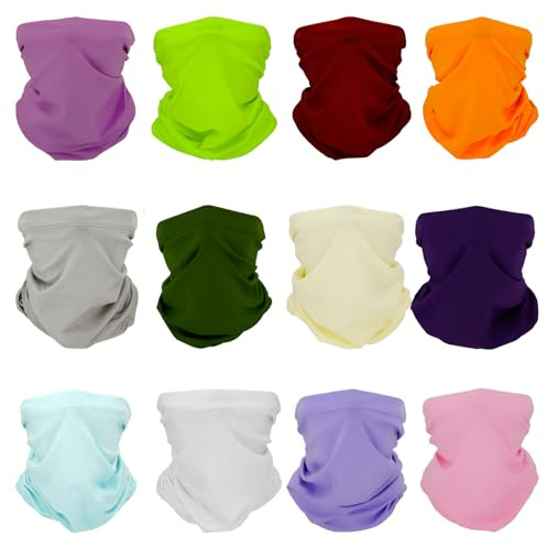 SMEHCF 12 Kühlende Halsgamaschen Mehrzweck Bandanas für Damen Herren