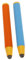 KONTONTY 2pcs Touch Pen for Boys and Girls Ergonomic Stylus for Tablets Smartphones and Learning Devices and Capacitive Pens Orange and