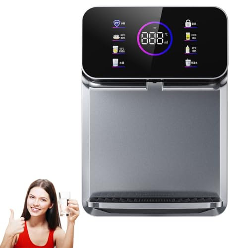 Wall-Mounted Mains Fed Unit Water Dispenser, 20L/H Countertop Hot Water Dispenser, 5 Preset Modes, 8 Levels Water Volume Adjustment, With Electronic Child Lock, for Home, Office