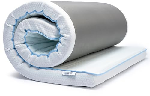 Wolkenruhe Matratzen Topper 160x200cm - Himmlischer Schlaf durch 7 Zonen Gel System in H2 H3 - Premium Memory Foam Matratzentopper für Bett und Boxspringbett