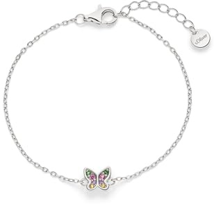 s.Oliver Kinder Schmuck – Armbänder aus Silber mit verschiedenen Herz, Schmetterling, Schleife & Hufeisen Designs – Fröhlich, Bunt & Stilvoll – Perfekte Geschenkidee