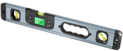 BUGUUYO Digital Angle Finder Gauge with Quick Response and Angle Slope Conversion, Battery Operated Inclinometer Made of Abs and Aluminum Alloy for Equipment Installation and Decoration