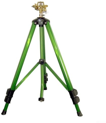 Gartenregner mit 360-Grad-Drehgelenk und Aluminium-Stativ mit Höhenverstellung von 50 bis 105 cm