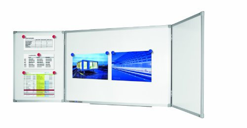 Legamaster Economy Klapptafel - weiß - 100 x (150-300) cm - Whiteboard mit fünf aufklappbaren Schreibflächen - magnetisch und beschreibbar - inkl. Zubehör
