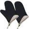 Spring GRIPS Ofenhandschuhe Hitzebeständig | Neopren | -40° bis 250°C | rutschfest | universelle Größe, 23x15cm | Schwarz, Grau | Topfhandschuhe Set