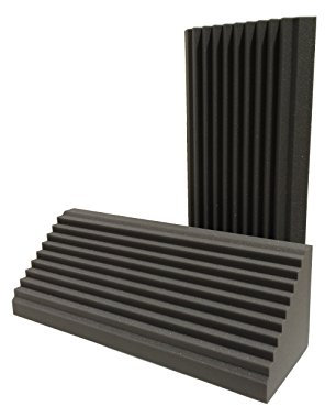 Advanced Acoustics Wellen-Bassabsorber, 91 cm, Akustikschaumstoff für Tonstudios, Keilform, 2 Stück