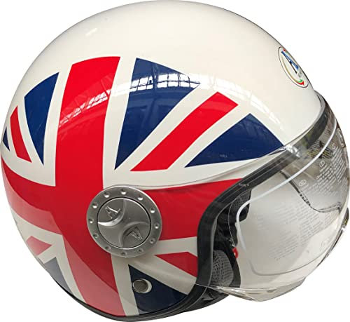 CASCO DEMI-JET AL HELMETS MOD. 101 BANDIERA ITALIA MISURA L