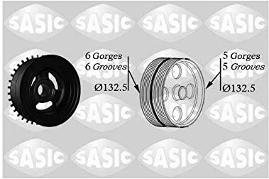 Sasic 2156068 Riemenscheibe, Kurbelwelle