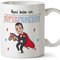 MUGFFINS Taza Padrino – AQUÍ Bebe UN Super Padrino – Taza Desayuno 350 ml Idea Regalo para Padrinos