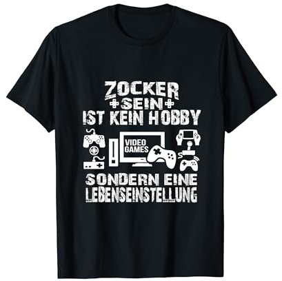 Gamer Leben Lustiges Weihnachts Geschenk Shirt Zocker Idee T-Shirt
