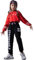 LOLANTA Mädchen Hip Hop Tanzkleidung, Hoodie Kapuzenpullover und Jogginghose Set, Trainingsanzug für Kinder(Rot, 128-134, tag size 140)
