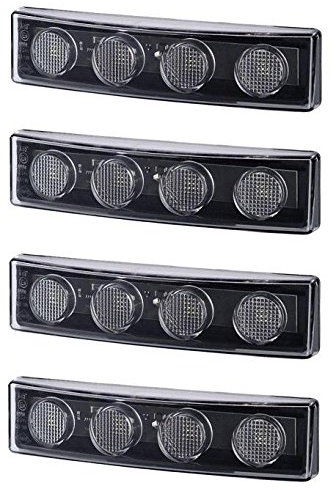 4x LED Vorne Sonnenblende Marker Weiß Lichter für Scania P/R/G Serie Mit Visier OEM 1798981 1910437 1798980