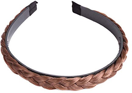Femmes Synthétique Twisted Perruque Braid Cheveux Tressés Hoop Fille Hairband Accessoires Cheveux Femme Serre-tête Couvre-chef Bandeau