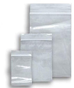300 Grip Seal Bags in 3 Mixed Sizes - 100 Each Of 1.5 x 2.5 - 2.25 x 3 - 3.5 x 4.5 | Reusable Strong Zip Lock | Small Clear Resealable Plastic Bags | Polythene Packaging Storage, | By Sabco