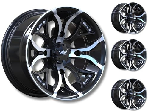 VBW - tires Felgen A2 Quad ATV 12 Alufelgen Satz 12x7 & 12x8 Lochkreis 4/136