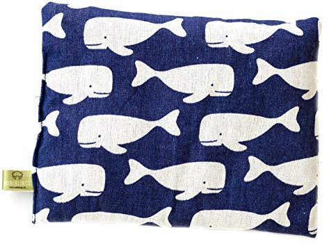 Kräuterkissen Schlafkissen Erkältung Kräuter Miniblings 23x17cm Wale Blau Weiß