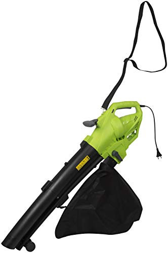 Kinzo DT2250A Soffiatore per foglie con sacco di raccolta 3000W 3-in-1 soffiante aspirante e pacciamatura