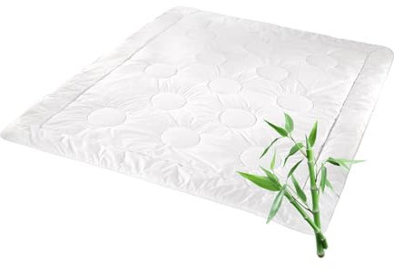 KALIOPE Natura Bambus Sommerdecke 155x220 Hervorragende Schlafisolierung, Feuchtigkeitsableitend, Ideale Bettdecke für den Sommer