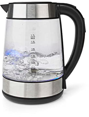 Ex-Pro Electric Kettle, 2.2KW Variable Temperature Control, 1.7L Fast Boil 2200W Eco Kettle, Keep Warm Function, Energy Efficient, Insulated Cool Touch, Cordless 360 Base