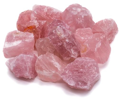 LAVISA Premium Heilsteine Edelsteine Set | Edelsteine Kristalle als Deko oder zur Wasseraufbereitung | 100% Natursteine Mineralsteine | Grundmischung Edelsteinwasser (Rosenquarz)