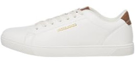 JACK & JONES Homme Jfwboss PU Sneaker Basket, Blanc, 41 EU
