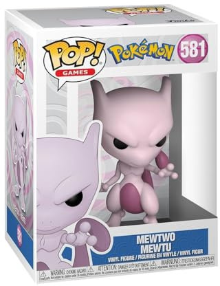 Funko Pop! Games: Pokemon - Mewtwo - Mewtu - Vinyl-Sammelfigur - Geschenkidee - Offizielle Handelswaren - Spielzeug Für Kinder und Erwachsene - Video Games Fans - Modellfigur Für Sammler und Display