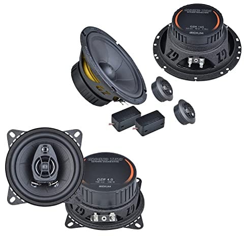Mediadox Front/Heck 16,5cm/10cm Auto Lautsprecher/Boxen/Speaker Komplett-Set von Ground Zero kompatibel für OPEL (II)
