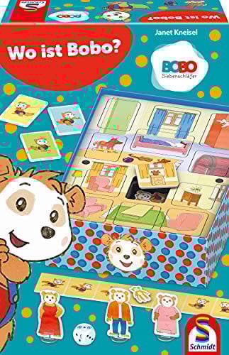 Schmidt Spiele 40622 Wo ist Bobo Siebenschläfer, Kinderspiel, bunt
