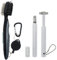 VIPMOON 3 Pcs Golf Clubs Groover Golfschläger Bürste Golf Reinigungsbürste mit Groove Spitzer Set Golf Clean Werkzeug Set für Schlägerflächen Rillen, Golftasche, Schuh, Silber