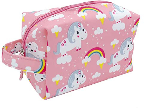 PONETTE - Trousse de toilette pour enfant, garçon, fille, adolescent, amusant, sac de toilette, trousse de voyage, trousse, marque espagnole, Rose fuchsia, Trousse de toilette pour enfant