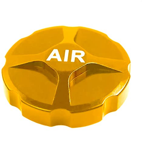 ALEOED Bicycle Front Fork Cover Suspension Cap Air Gas Shoulder Cover Aluminum Alloy Protector Parts for Mountain Bike Road Bike MTB(Gold)
