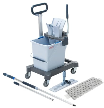 Vileda Professional,UltraSpeed Pro,Seau 25L avec Presse,Manche Télescopique