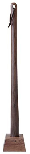 Qxdgoal Chausse-Pieds Chausse Pied Long Bois Chausse-Pied Japonais en Bois De Hêtre, Cuillère À Chaussures en Noyer Noir Durable, Shoe Helper avec Base Stable, Différentes Tailles