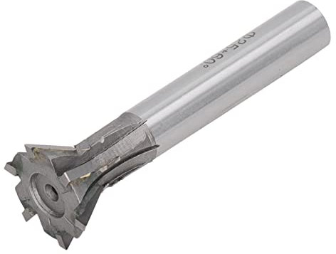 Natudeco Schwalbenschwanz Fräser, Fräswerkzeug 25 mm Durchmesser, 6 Flöten, Holzfräser gerader Schaft Planfräser für Drehmaschine für die Metallbearbeitung aus Zementhartmetall