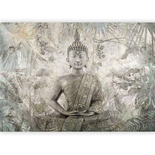 murando - Papier peint panoramique oriental 450x315 cm - Revêtement mural décoration pour chambre salon cuisine - Design unique et moderne - Marron gris vert - p-C-10021-a-a