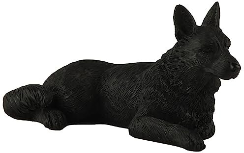 JFSM INC. Weihnachtsstrumpffüller – 10,2 cm Mini-Figur Deutscher Schäferhund – Schwarzer Deutscher Schäferhund