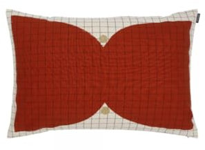 Marimekko Kalendi Cushion Cover 40 x 60 cm - Linen, Gold, red