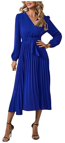 Kleider Damen Kleider Unter 40€ Stola FüR Abendkleid Mutter Tochter Kleid Blaues Kleid Kurdische Kleider Junge Frau, Am Fenster Stehend, Abendlicht, Blaues Kleid Herbst Kleid (Blau, S)