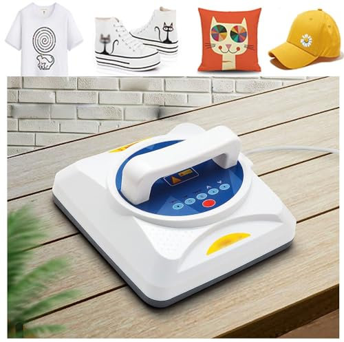 SinSed Mini Prensa De Calor Sublimacion Impresora De Transferencia Plancha Termica Máquina para Impresión De Camisetas (Color:1)