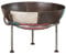 vidaXL Feuerschale, Feuerstelle mit 3 Beinen 2 Griffe, Multifunktional Feuerkorb für Garten Terrasse, Feuertonne Lagerfeuer, 55x55x38cm Eisen