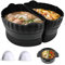 BooMeCheer Slow Cooker Liners Fits Oval Crock Pot 6-7 QT and 2 Anti scalding silicone mitts,Allows Cooking Two Different Meals at Once,BPA Free,100% Reusable Silicone Crock Pot Divider Insert