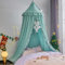 HUOQOU Betthimmel für Mädchen Prinzessin Runder Kuppel Kinder Träumendes Moskitonetz Bettwäsche Mädchenzimmer Schloss Spielzelt Hängendes Haus Dekor Leseecke Baldachine(Grün)