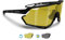 BERTONI Radfahren MTB Lauf Sportbrille für Männer Frauen in TR90 Photochrom Polarisiert Weitwinkelobjektiv mod. ALPHA