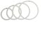 HEBEOT Schlagzeug-Ton-Kontrollringe, Weiß, 4 Stück, Set mit Klangkontrollringen, Schalldämpfer (30,5 cm, 33 cm, 35,6 cm, 40,6 cm), JZ8BXGII76WGA2T0D46R6376R2H1R