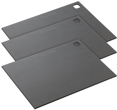 Rosenstein & Söhne Schneidbrett Holz: 3er-Set Holzfaser-Schneidebretter, spülmaschinenfest, 37 x 27,5 cm (Käseschneidbretter, Küchenbrett groß)…