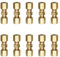 10Pcs Connecteur de Ligne de Frein 4,75mm, Connecteur de Conduite de Frein 3/16, Raccords D'écrou en Cuivre