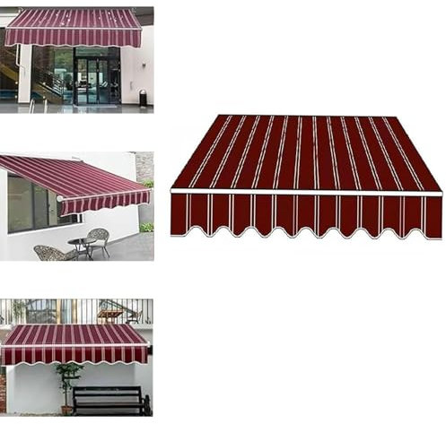 AVSMGP Markisen Volant Ersatz 2M 2.5M 3.0M 3.5M 4M 4.5M 5M 5.5M 6M 6.5M Markisenersatzstoff Markisentuch Nach Maß Für Fenster, Balkon, Hof, Terrasse (Ohne Rahmen),A,6x3.5m(19.6 * 11.4FT)