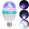 CHBDYOM RGB Strobe Bulb Disco Ball Lights, E26/E27 3W LED Auto Rotating Crystal Ball Bulb, Multi Crystal Change Color Stage Lights for Disco, Home Parties, Birthday Party Club Bar
