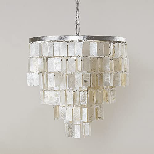 Lampada a Sospensione, Lampadario a Conchiglia Rustico Francese Lampada a Sospensione con Struttura in Metallo Creativo Campana a V-intage al Mare Lampadario sospeso Camera da Letto Soggiorno Sala da